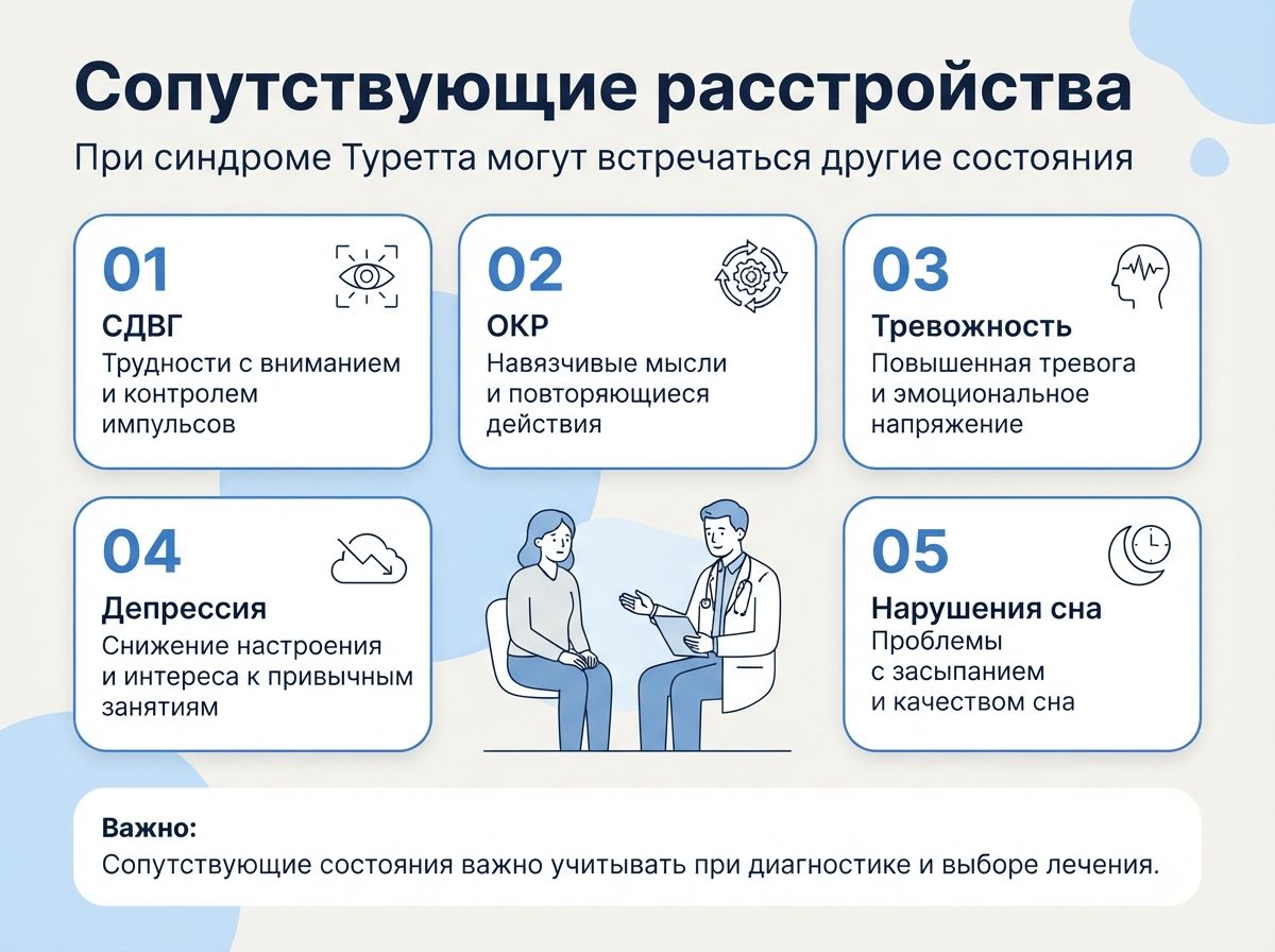 Лечение синдрома Туретта в Курчатове инфографика